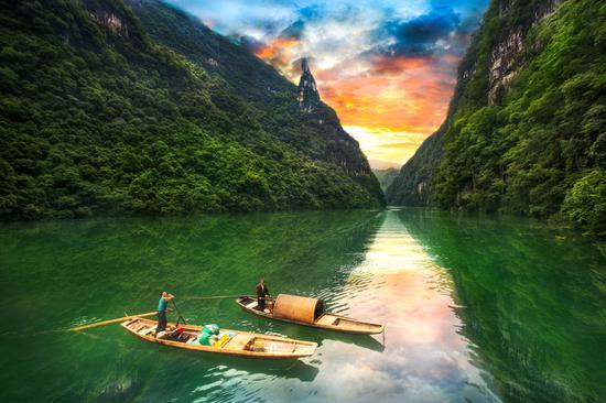 7月29日武隆芙蓉江景区重新开放,景色媲美 三峡